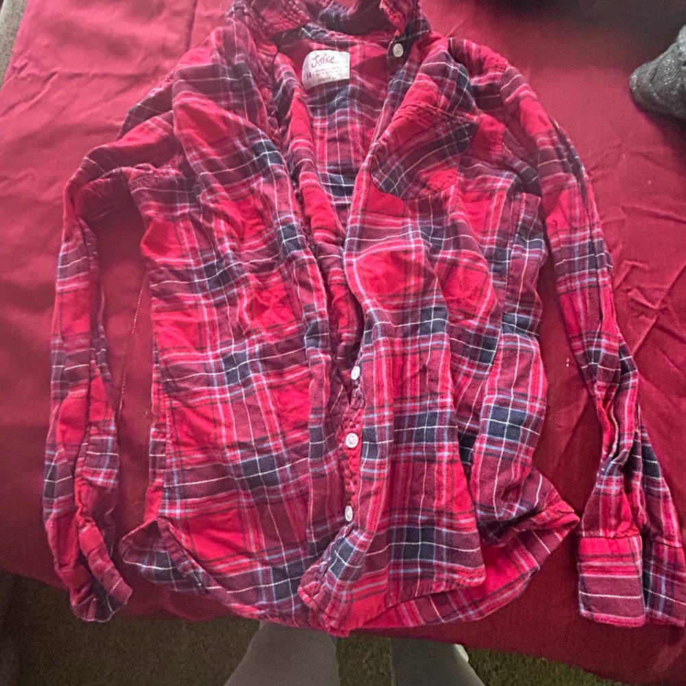 Kids Red Plaid Shirt by Eddie Bauer